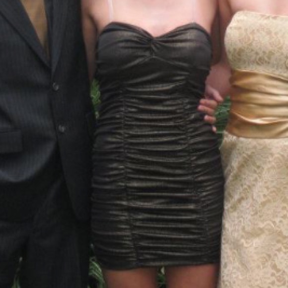 Bebe gold and black dress - Picture 3 of 3